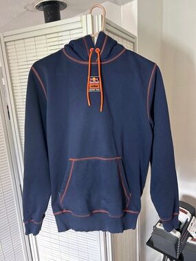 Red Bull KTM Racing Navy Hoodie with Orange Trim